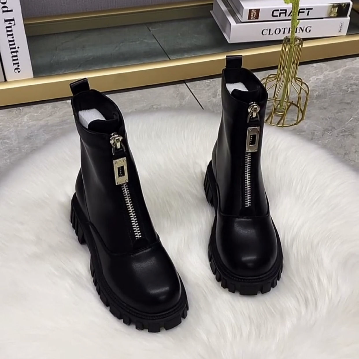 Bottes Noires Élégantes pour Femme