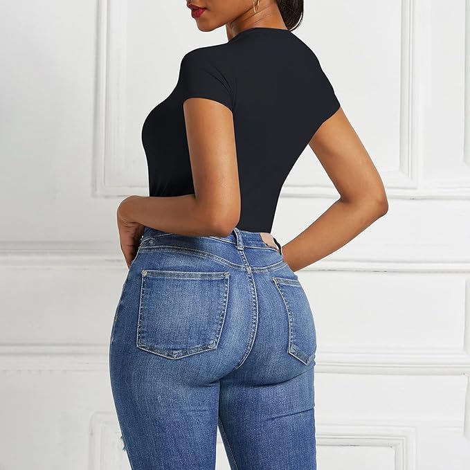 Bodycon Une Pièce, Col Rond, Basique femme