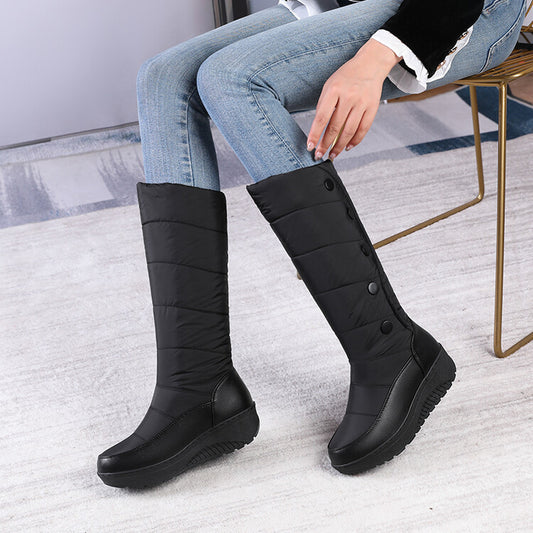 Bottes de Neige pour Femme avec Boutons