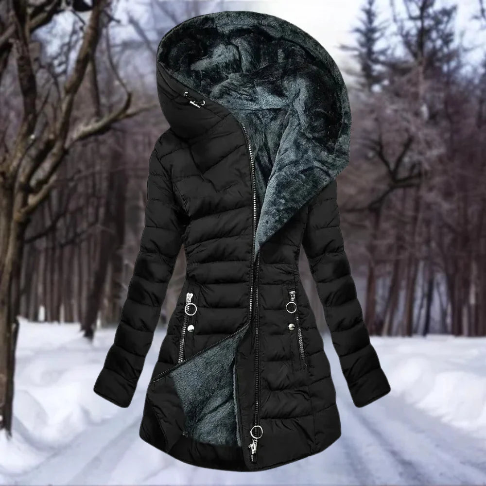 Manteau peluche chaud pour femme