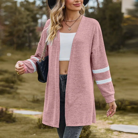 Cardigan tricoté à Manches Longues pour Femmes