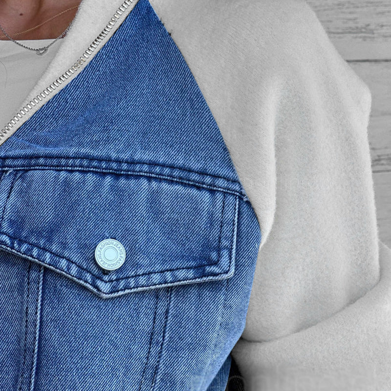 ELSIE - Veste Denim Bimatière